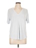 A New Day Silver Short Sleeve Top Size L - photo 1