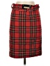 DENNY ROSE Plaid Red Casual Skirt Size S - photo 1