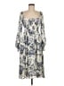 o.p.t 100% Polyester Paisley Ivory Cocktail Dress Size M - photo 1