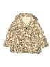 Bonpoint 100% Polyester Animal Print Ivory Coat Size 6 - photo 1