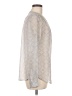 Banana Republic 100% Polyester Silver Long Sleeve Henley Size M - photo 4
