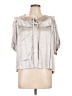 Rose & Crown Metallic Silver 3/4 Sleeve Blouse Size L (estimated) - photo 1