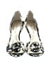 AK Anne Klein Graphic Ivory Black Heels Size 7 1/2 - photo 2