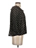 H&M 100% Polyester Black 3/4 Sleeve Blouse Size 2 - photo 4