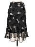 H&M 100% Polyester Animal Print Silver Formal Skirt Size 4 - photo 2