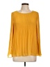 Max Edition 100% Polyester Yellow Long Sleeve Blouse Size L - photo 1