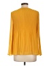 Max Edition 100% Polyester Yellow Long Sleeve Blouse Size L - photo 2
