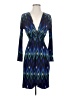 Veronica M. Graphic Blue Cocktail Dress Size S - photo 1