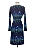 Veronica M. Graphic Blue Cocktail Dress Size S - photo 2