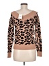 Guess Animal Print Brown Pullover Sweater Size M - photo 2