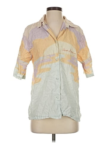 House of Sunny 3/4 Sleeve Button-Down Shirt (view 1)