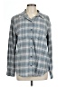 Lee Plaid Gray Long Sleeve Button-Down Shirt Size L - photo 1