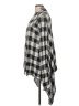 Mudd 100% Rayon Checkered-gingham Gray Cardigan Size L - photo 5