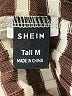 Shein Houndstooth Brown Casual Pants Size M - photo 7