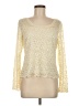 Emma James 100% Polyester Ivory Long Sleeve Top Size M - photo 1