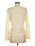 Emma James 100% Polyester Ivory Long Sleeve Top Size M - photo 2