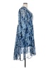 Joie 100% Polyester Paisley Blue Casual Dress Size XXL - photo 4