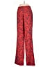 Rachel Roy 100% Silk Print Red Silk Pants Size 0 - photo 2