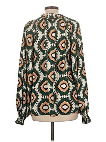 Figue Long Sleeve Silk Top (view 2)