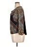 Kachel 100% Silk Brown 3/4 Sleeve Top Size 14 - photo 5