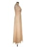 Betsy & Adam 100% Polyester Tan Gold Cocktail Dress Size 6 - photo 4