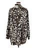 Attitudes by Renee Animal Print Silver Long Sleeve Blouse Size 5X - photo 2