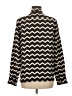 Rag & Bone 100% Polyester Chevron-herringbone Black Long Sleeve Blouse Size M - photo 2