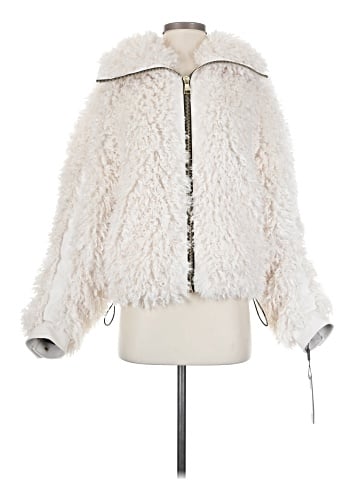 Karl Lagerfeld Paris Faux Fur Jacket (view 1)