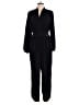 London Times 100% Polyester Solid Black Jumpsuit Size 8 - photo 1