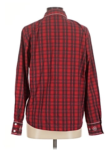 Karen Scott Sport Long Sleeve Button-Down Shirt (view 2)