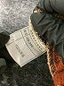 BELLA ELLA Plaid Brown 3/4 Sleeve Button-Down Shirt Size S - photo 8