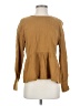 Madewell Brown Long Sleeve Blouse Size S - photo 1