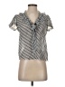 Banana Republic 100% Polyester Gray Short Sleeve Blouse Size XS - photo 1