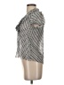Banana Republic 100% Polyester Gray Short Sleeve Blouse Size XS - photo 5