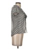 Banana Republic 100% Polyester Gray Short Sleeve Blouse Size XS - photo 4