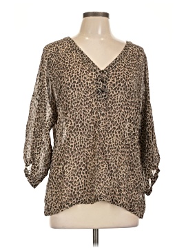 Garnet Hill 3/4 Sleeve Silk Top