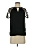 Shein 100% Polyester Black Short Sleeve Blouse Size 4 - photo 1