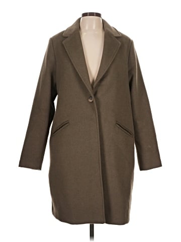 Halston Wool Coat (view 1)