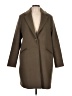 Halston Brown Wool Coat Size L - photo 1