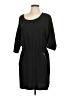 Just Fab 100% Polyester Solid Black Casual Dress Size L - photo 1