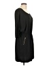 Just Fab 100% Polyester Solid Black Casual Dress Size L - photo 4