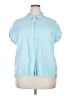 Orvis Blue Short Sleeve Button-Down Shirt Size XXL - photo 1