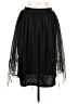 Haute Monde 100% Polyester Solid Black Casual Skirt Size L - photo 1