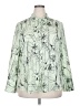 Worthington Print Green Long Sleeve Blouse Size XXL - photo 1