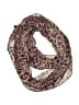 Contempo 100% Polyester Animal Print Burgundy Pink Scarf One size - photo 1