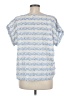 Koch Blue Short Sleeve Blouse Size M - photo 2