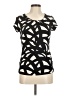 Worthington Black Short Sleeve Blouse Size M (petite) - photo 1