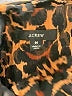 J.Crew Animal Print Brown Long Sleeve Blouse Size M - photo 7