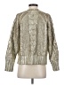 Banana Republic Metallic Silver Pullover Sweater Size S - photo 2