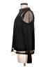 oasis Polka Dots Black Long Sleeve Blouse Size M - photo 5